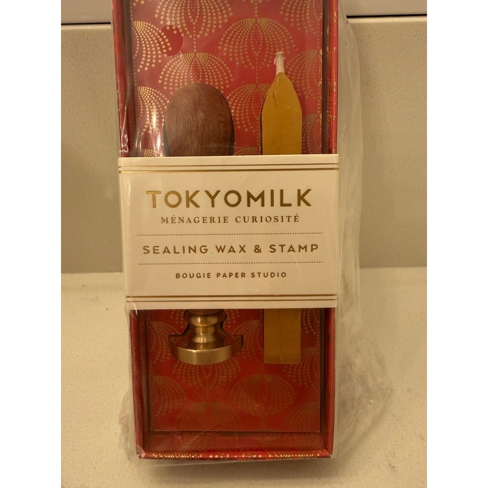 TokyoMilk Sealing‎ Wax Stamp & Menagerie Curiosite Notecard Set Gift Bundle NWT - Picture 5 of 7